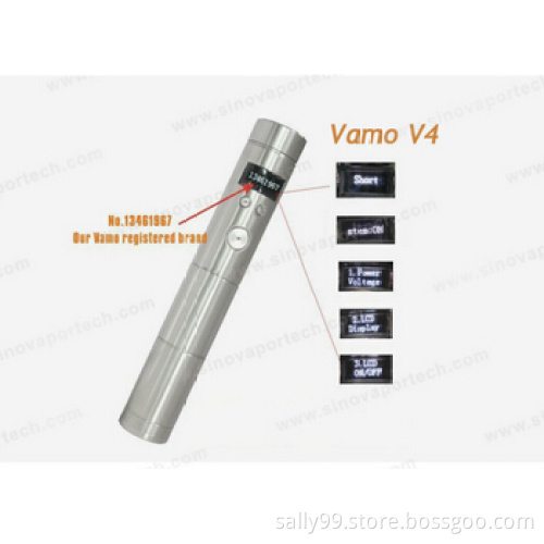 Stainless Steel KSD Vamo VV V4 Vaporizer Vamo V4 Mod 18350/18650 Vamo V4 Starter Kit